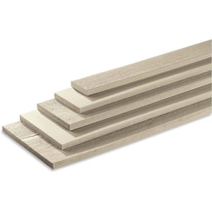 75 in. x 5.5 in. x 8 ft. SmartSide 440 Series Cedar Texture Trim Primed Beige, Engineered Wood Trim