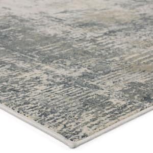 Lomas Gray 5 ft. 3 in. x 7 ft. 6 in. Abstract Area Rug