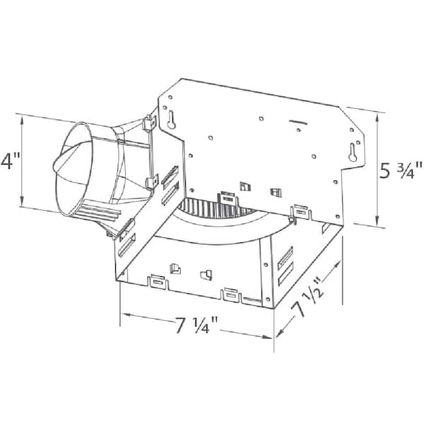 Delta Breez - Integrity Series 80 CFM Wall or Ceiling Bathroom Exhaust Fan, ENERGY STAR