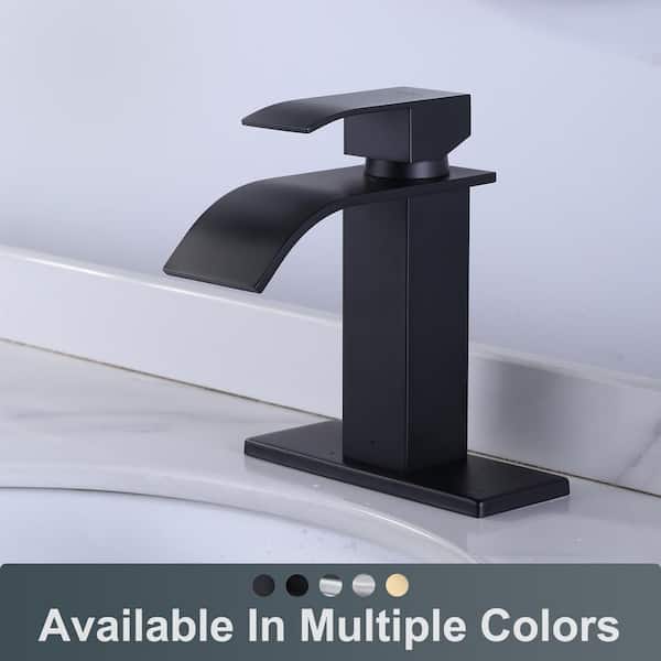 ALEASHA 4 in. Center set Single Handle High Arc Bathroom Sink