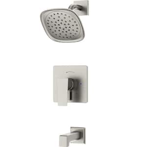 Verity Single Handle Wall Mounted Tub and Shower Trim Kit with Diverter Lever (Valve Not Included)