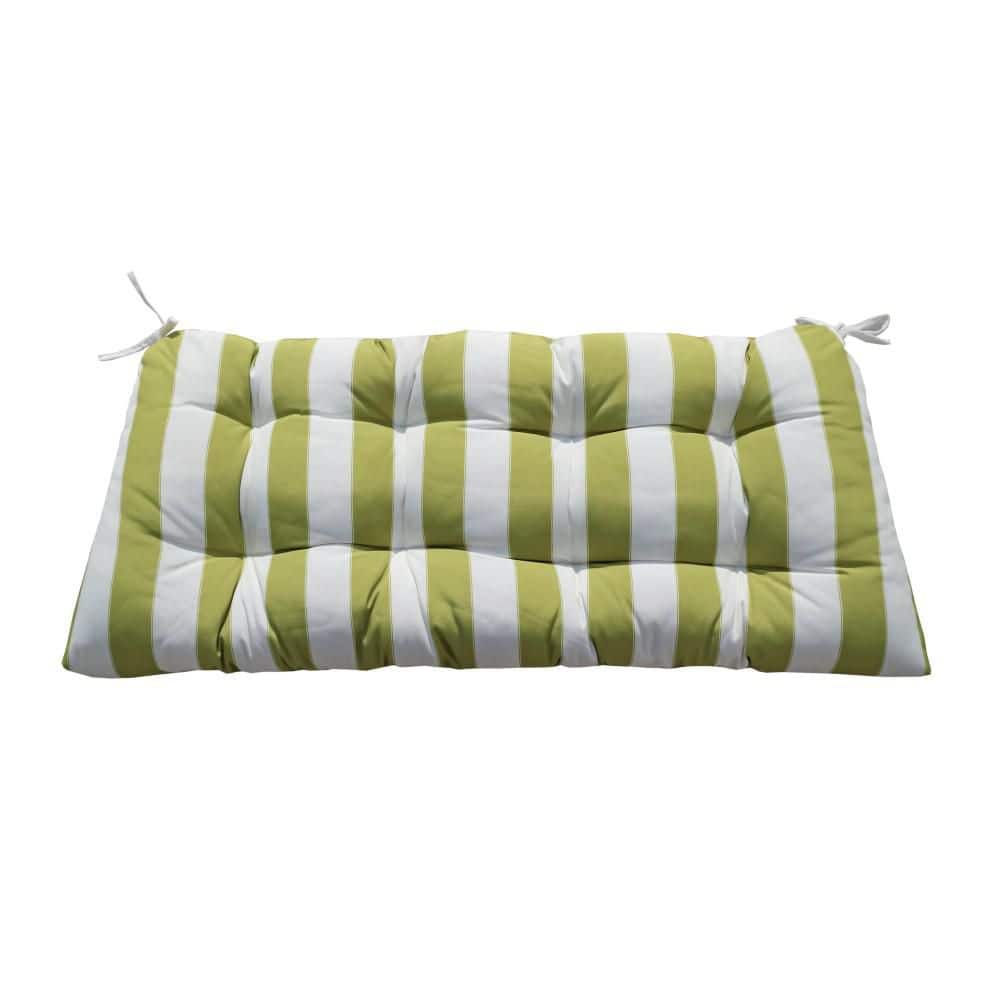 Rectangular Outdoor Glider Cushion, Outdoor Bench Cushions with Weather-Resistant Fabric in Green price history on PriceWatchPro