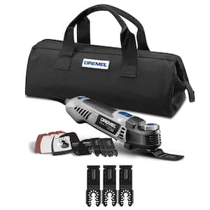 Multi-Max 5 Amp Variable Speed Corded Oscillating Multi-Tool Kit with 3Pk Universal 1-1/8 in. Carbide Flush Blade