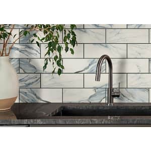 Kalypso Sapphire 4 in. x 12 in. Glossy Ceramic Wall Tile (10.76 sq. ft./Case)