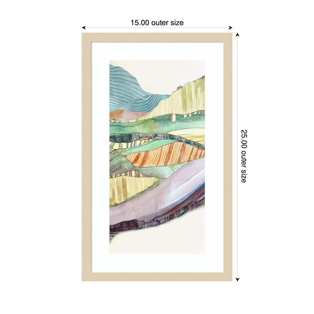 Lindsey Newman Abstract Expressionism Svelte Natural Framed Print