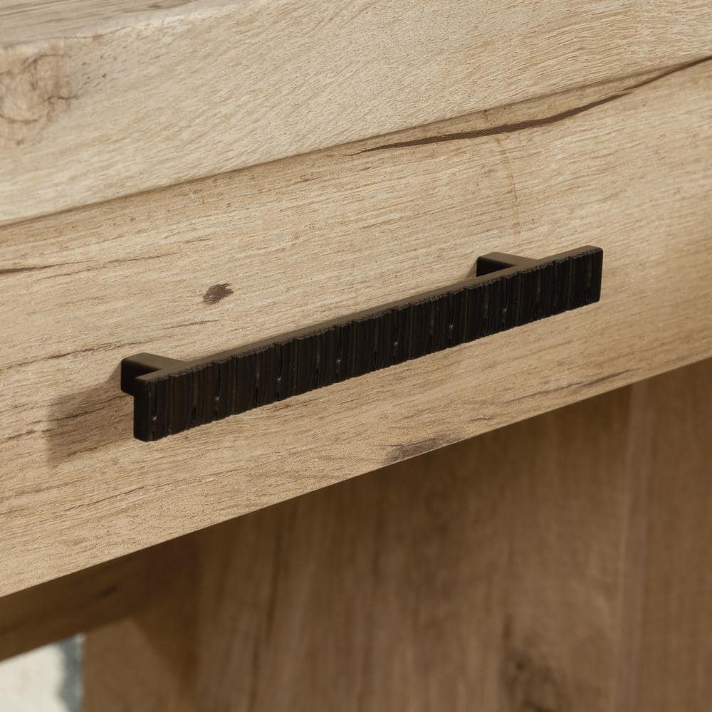Prime Oak L-Shaped Desk with Drawers and Filing Cabinet