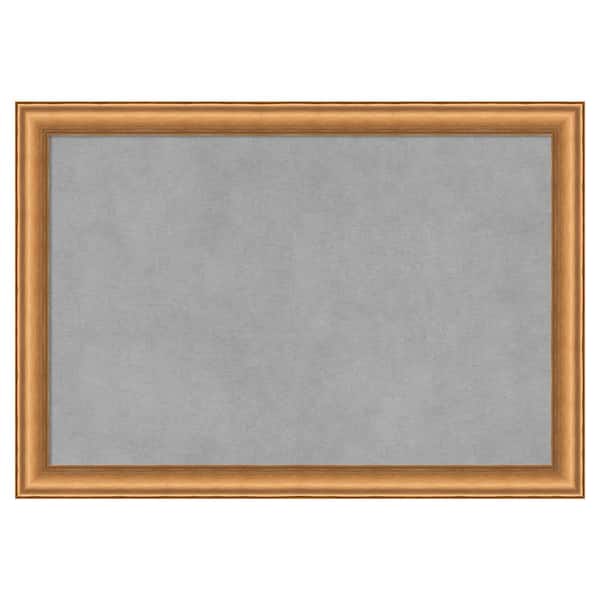 Amanti Art Salon Scoop Copper 20 in. x 14 in Framed Magnetic Board