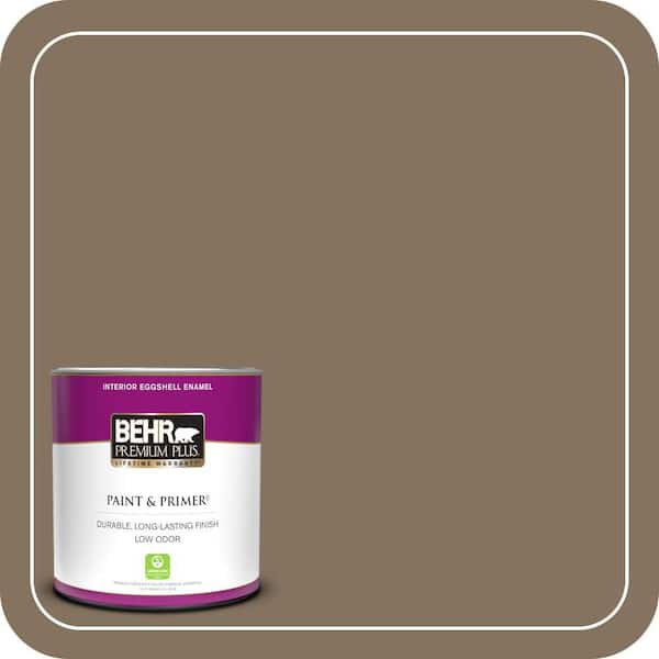 BEHR PREMIUM PLUS 1 qt. #BXC-05 Mudslide Eggshell Enamel Low Odor Interior Paint & Primer