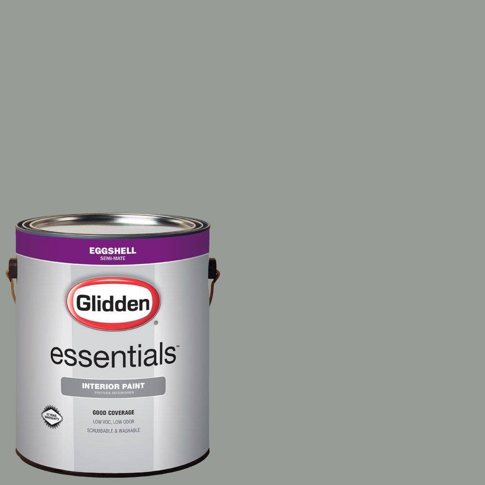 Glidden Essentials 1 gal. #HDGCN12 Greycliffe Eggshell Interior Paint ...