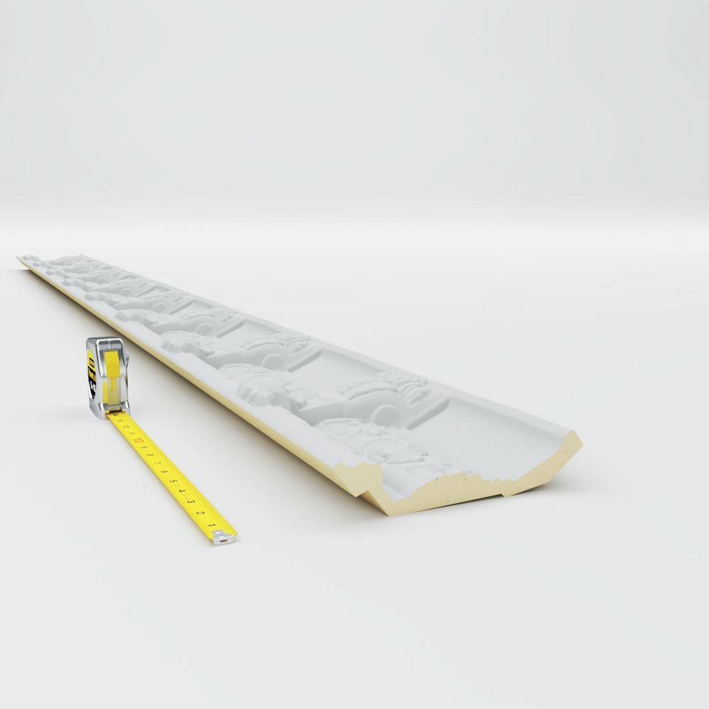 Monique 94.5" White Polyurethane Crown Moulding