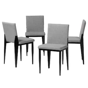 Bishop Grey and Black Dining Chair (Set of 4)