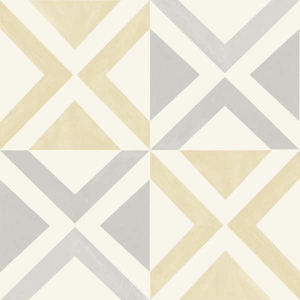 FloorPops Take Home Sample Isosceles White 6 in. W x 6 in. L Residential Vinyl Tile Flooring
