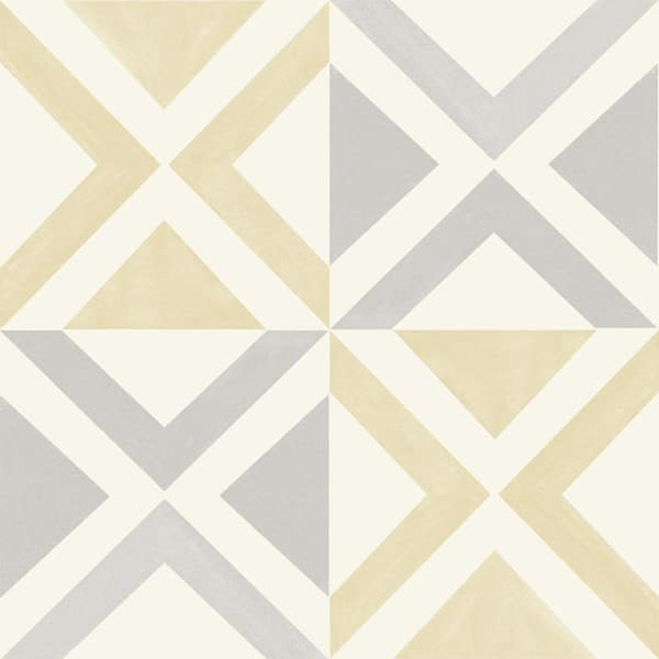 FloorPops 12 in. W x 12 in. L Isosceles White Peel and Stick Floor Vinyl Tiles (20 Tiles/20 sq. ft./case)