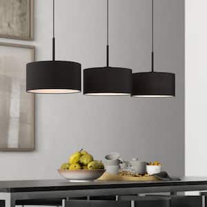 Hillcott 3-Light Black Billiard Light