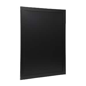 Black 32 in. W x 46 in. L Magnetic Wall Mounted Chalkboard