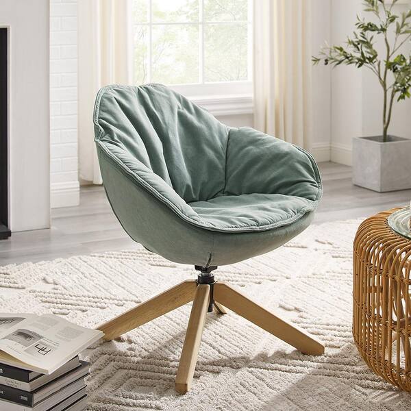 Art Leon MIA Gray Fabric and Lamb Fleece Accent Arm Chair SF032-1-3 - The  Home Depot