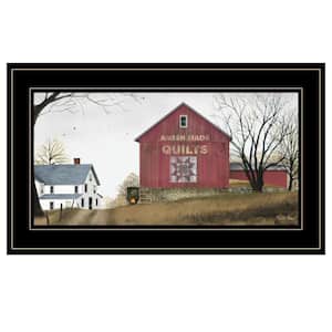 The Quilt Barn by Unknown 1 Piece Framed Graphic Print Typography Art Print 12 in. x 21 in. .