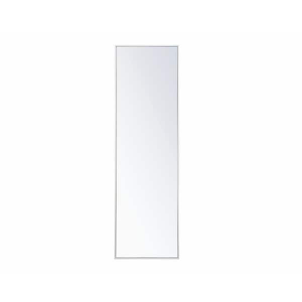 Unbranded Large Rectangle White Modern Mirror (60 in. H x 18 in. W)