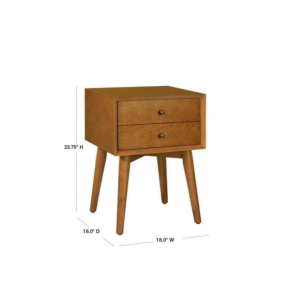 Acorn Mid-Century Modern 1-Drawer Nightstand