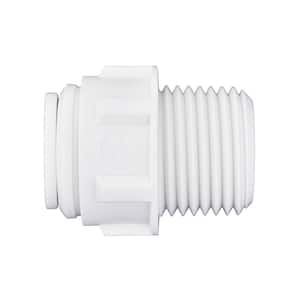 1/2 in. O.D. x 1/2 in. MIP NPTF Polypropylene Push-to-Connect Adapter Fitting