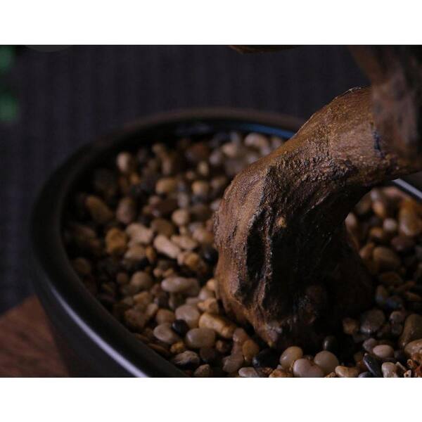 16 in. Artificial Bonsai Tree-Tall Zen Decor with Ceramic Pot