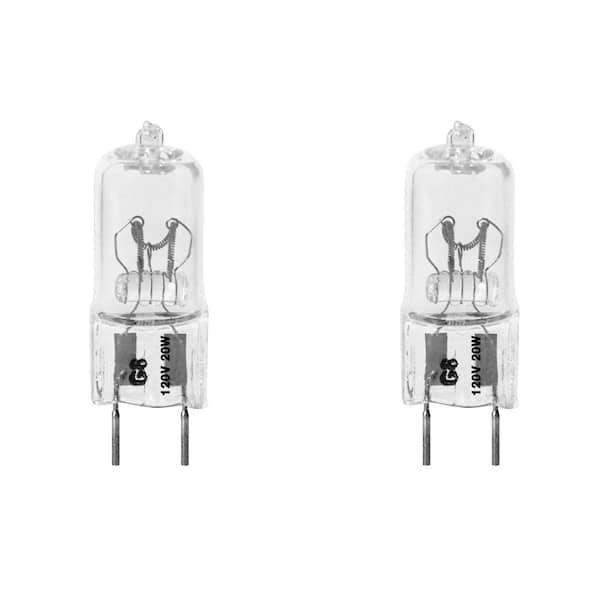 20-Watt Equivalence Bright White (2700K) T4 G8 Bi-Pin Base Dimmable Xenon Halogen Light Bulb (2-Pack)