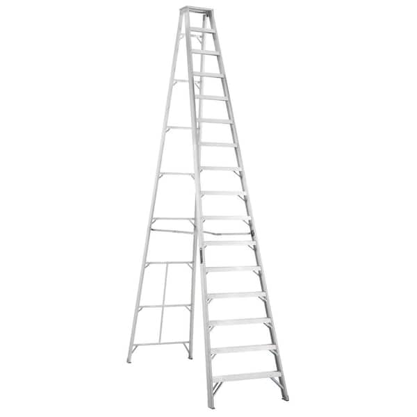 Louisville Ladder 16 ft. Aluminum Step Ladder with 300 lbs. Load Capacity Type IA Duty Rating