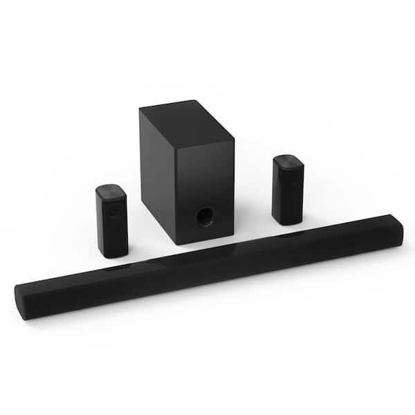 5.1 Surround Sound System for TV 90W Home Theater Sound System, Soundbar, Subwoofer and Dual Speakers with Bass in Black