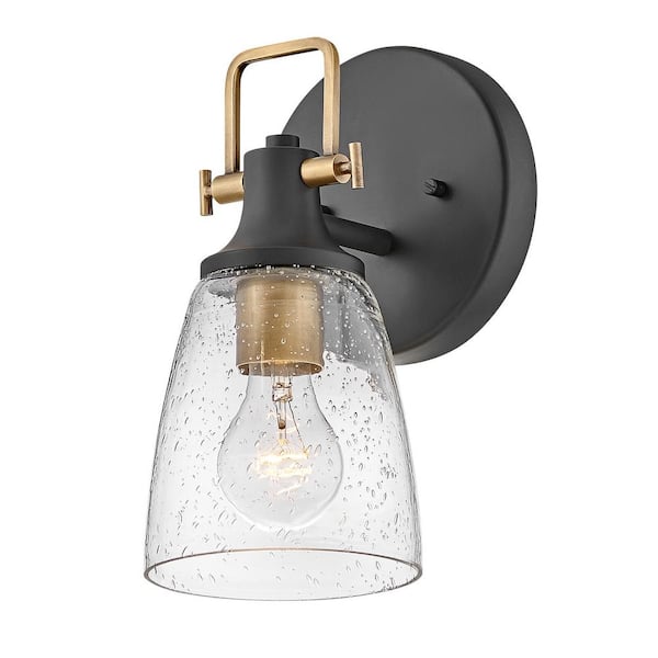 HINKLEY - Easton 6.0 in. 1-Light Black Vanity Light