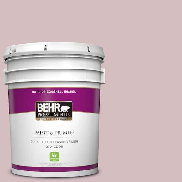 BEHR PREMIUM PLUS 5 gal. #PPU17-09 Embroidery Eggshell Enamel Low Odor Interior Paint & Primer