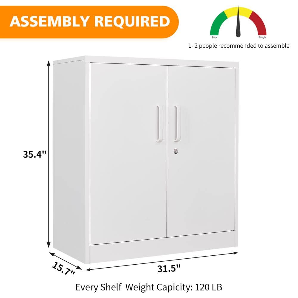 Harraj 32'' Wide 3 - Shelf Storage Cabinet