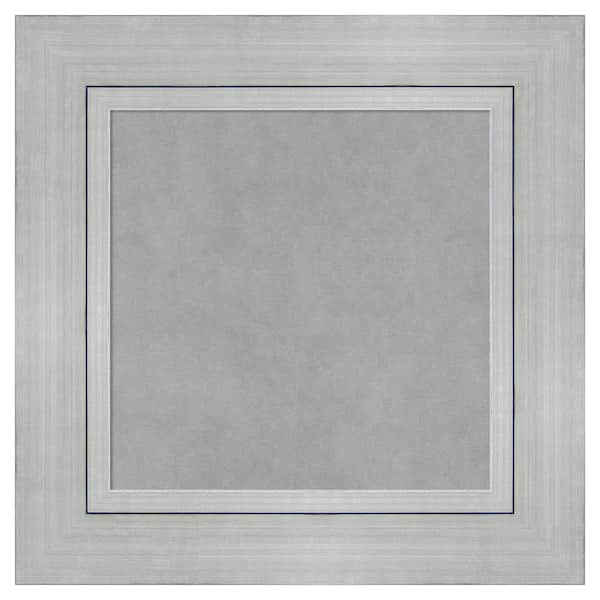 Amanti Art Romano Silver 23 in. x 23 in Framed Magnetic Board