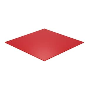 12 in. x 36 in. x 1/8 in. Thick Acrylic Red 2157 Sheet