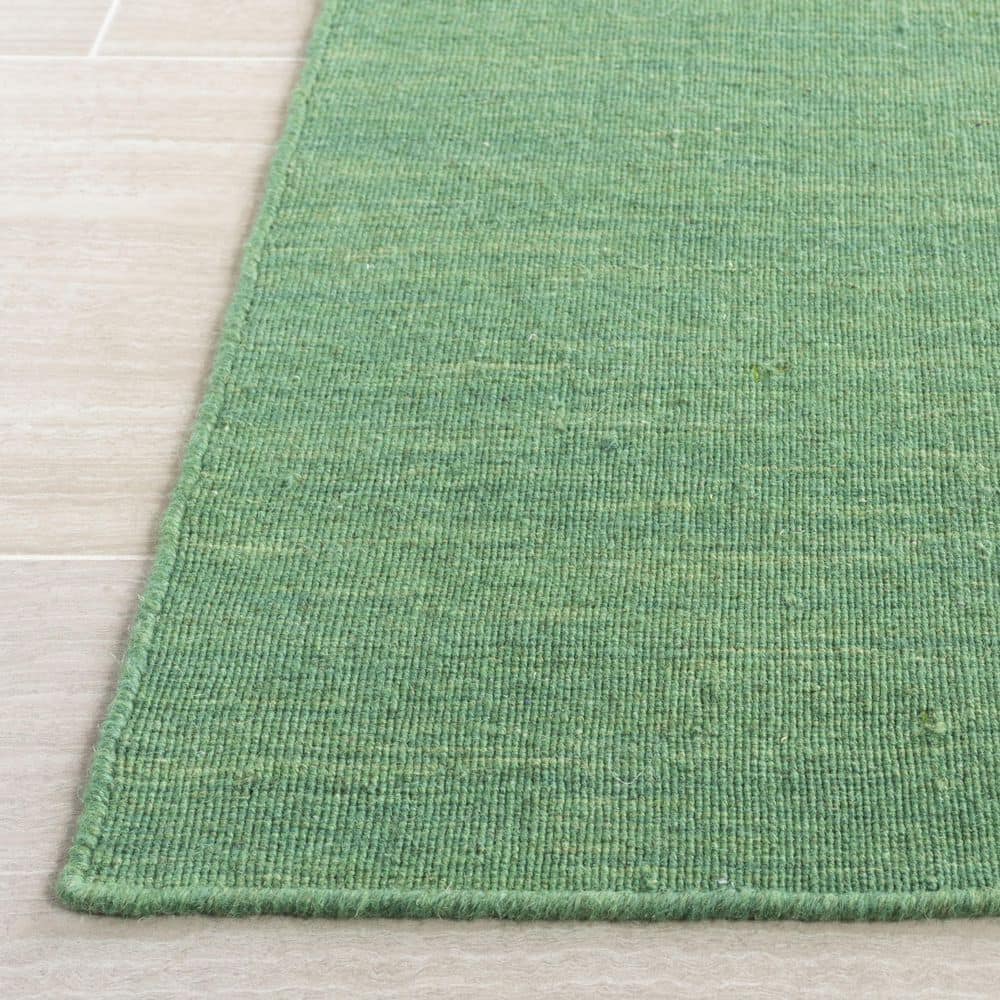 Safavieh Green Wool and Cotton Flat Woven 8' x 10' Area Rug