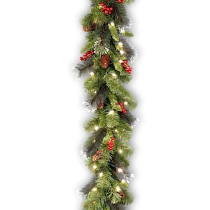 LED String Lights  Christmas Wreath Christmas Xmas Garland Battery Operated 