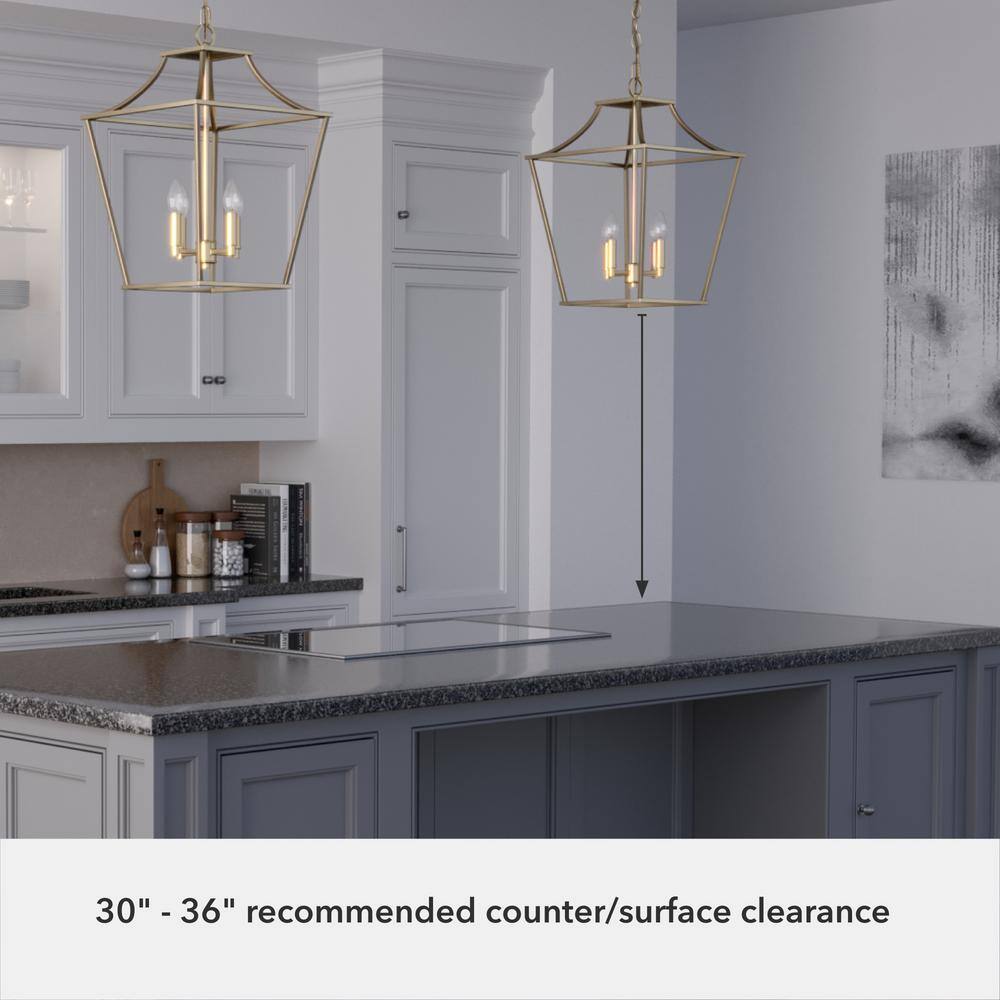 Alturas Gold Empire Shape Aluminum Pendant Lamp
