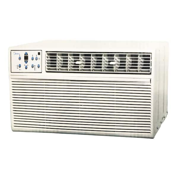 Midea 12 000 Btu 208 230 Volt Slide Out Window Air Conditioner Heat And Cool In White Mwa12er72 The Home Depot