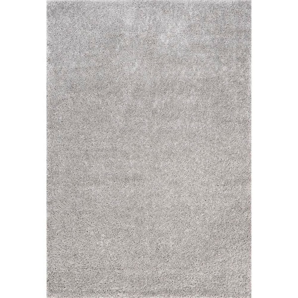 Marleen Contemporary Shag Silver 4 ft. x 6 ft. Area Rug