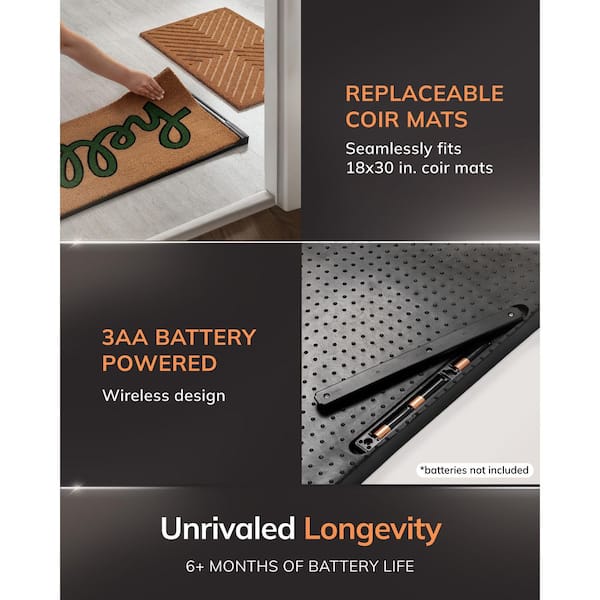 Anji Mountain BriteStep Black Mat 32.5 in. x 18.5in. Pressure