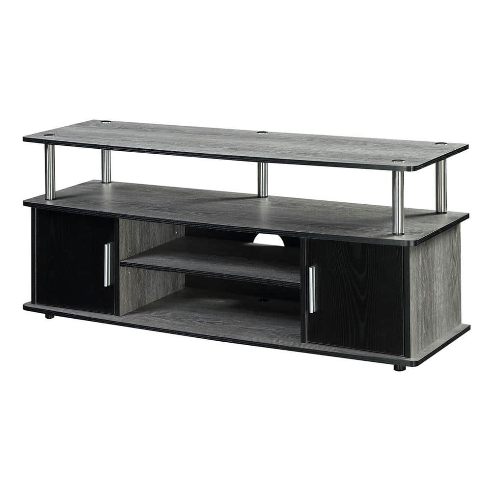 Monterey 47 in. Weathered Gray Particle Board TV Stand Fits TVs Up to