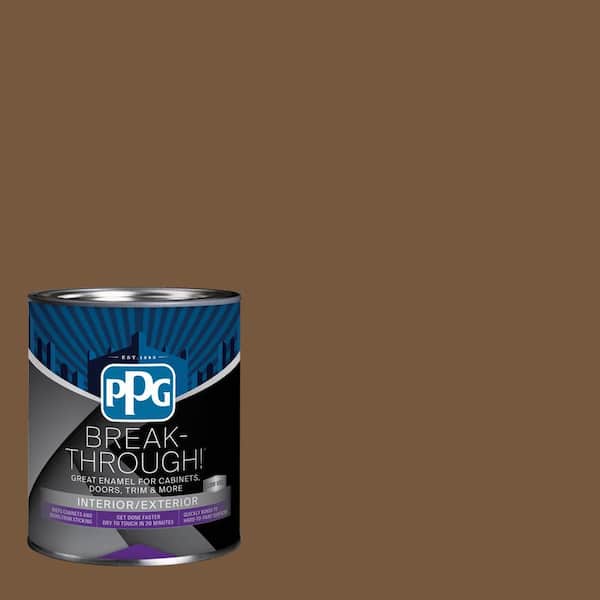 Break-Through! 1 qt. PPG1084-7 Maple Syrup Satin Door, Trim & Cabinet Paint
