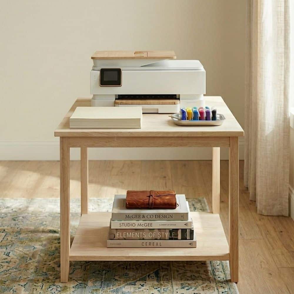 International Concepts 26 in. Unfinished Solid Wood Wide Printer