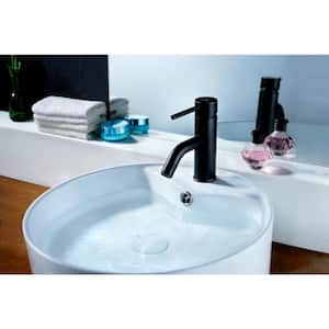 Bravo Series Single Hole Single-Handle Low-Arc Bathroom Faucet in Oil Rubbed Bronze