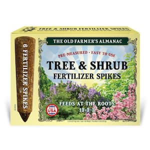 Old Farmer's Almanac 1.5 lbs. Natural Tree and Shrub Fertilizer Spikes (6-Count TruSpikes)