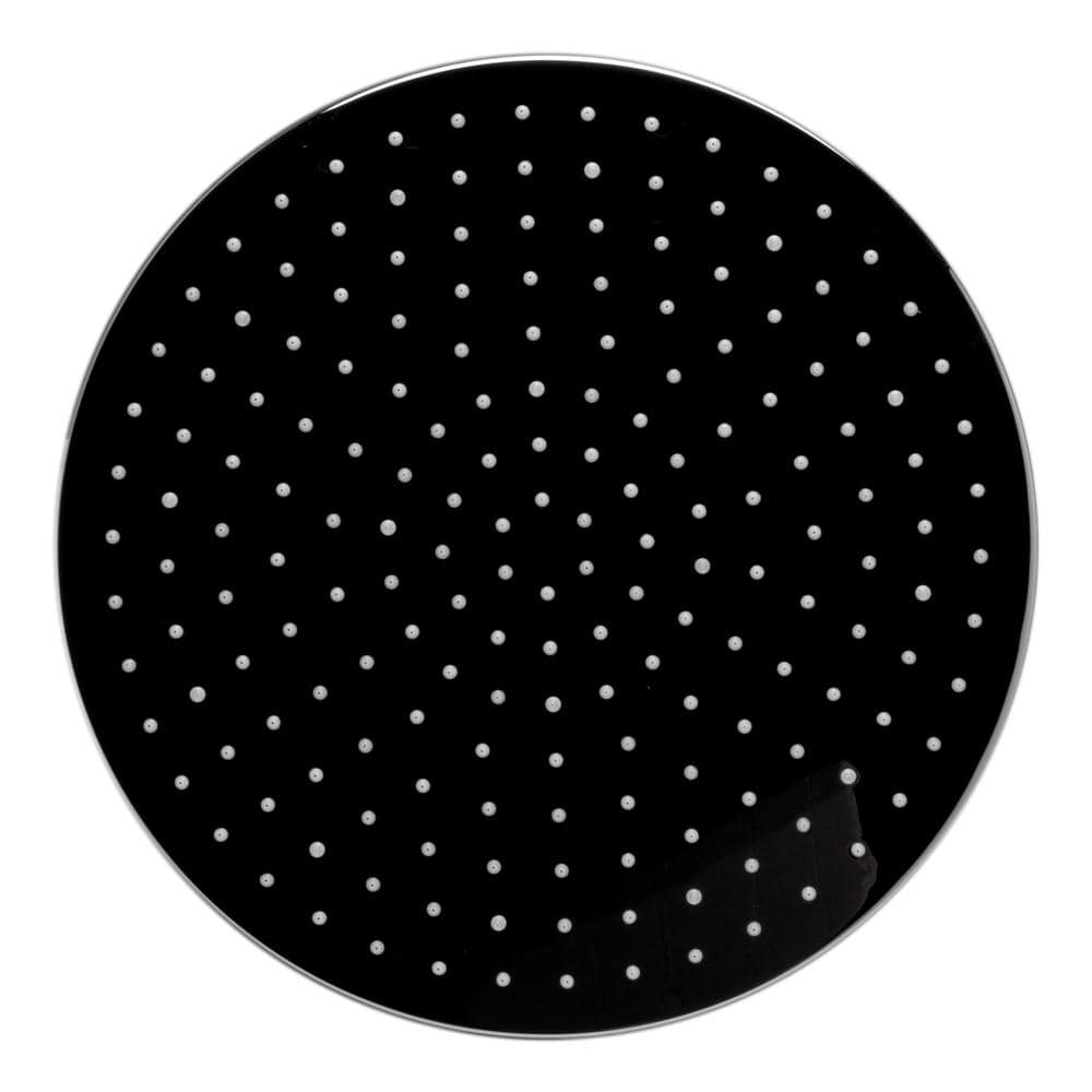 Polished Chrome LED Rain Shower Head with Temperature Control