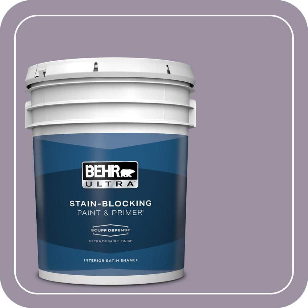5 gal. #660F-5 Amethyst Phlox Extra Durable Satin Enamel Interior Paint & Primer price history on PriceWatchPro