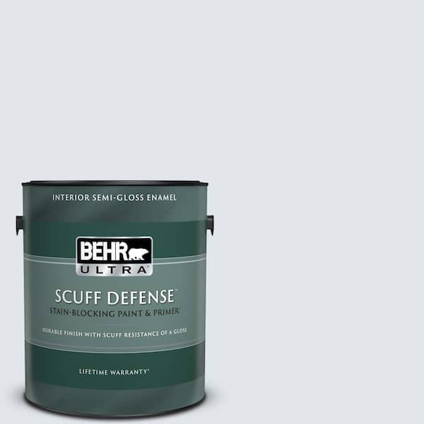 BEHR ULTRA 1 gal. #590E-1 Lavender Ice Extra Durable Semi-Gloss Enamel Interior Paint & Primer
