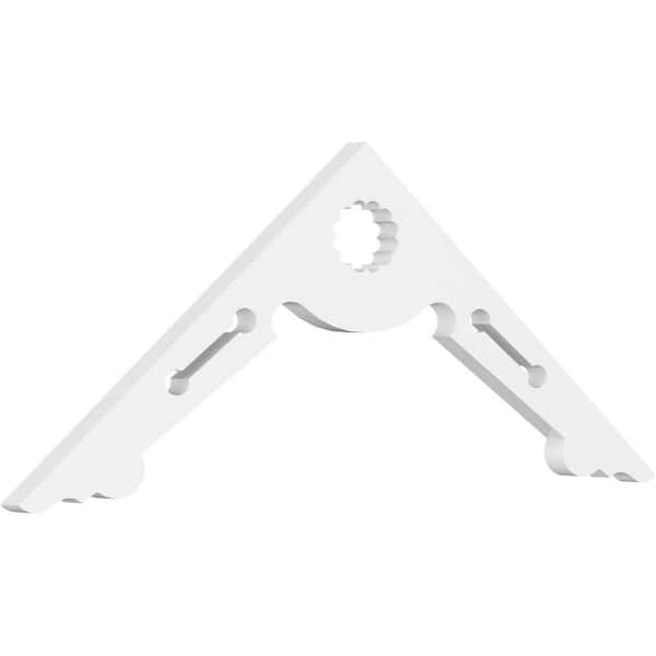 Ekena Millwork Cena 1 in. D x 13-1/2 in. W x 36 in. L Signature Urethane Gable Pediment