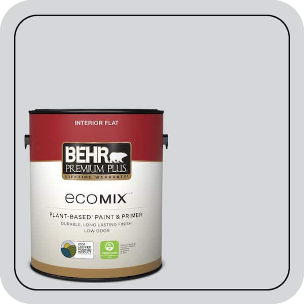 1 gal. #PPU26-12 Solemn Silence Flat EcoMix Plant-Based Interior Paint & Primer