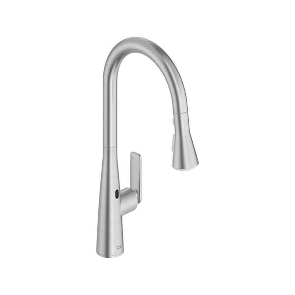 Aspirations 18 in. Touchless Pull Down Sprayer Kitchen Faucet with 360° Swivel Spout in Stainless Steel